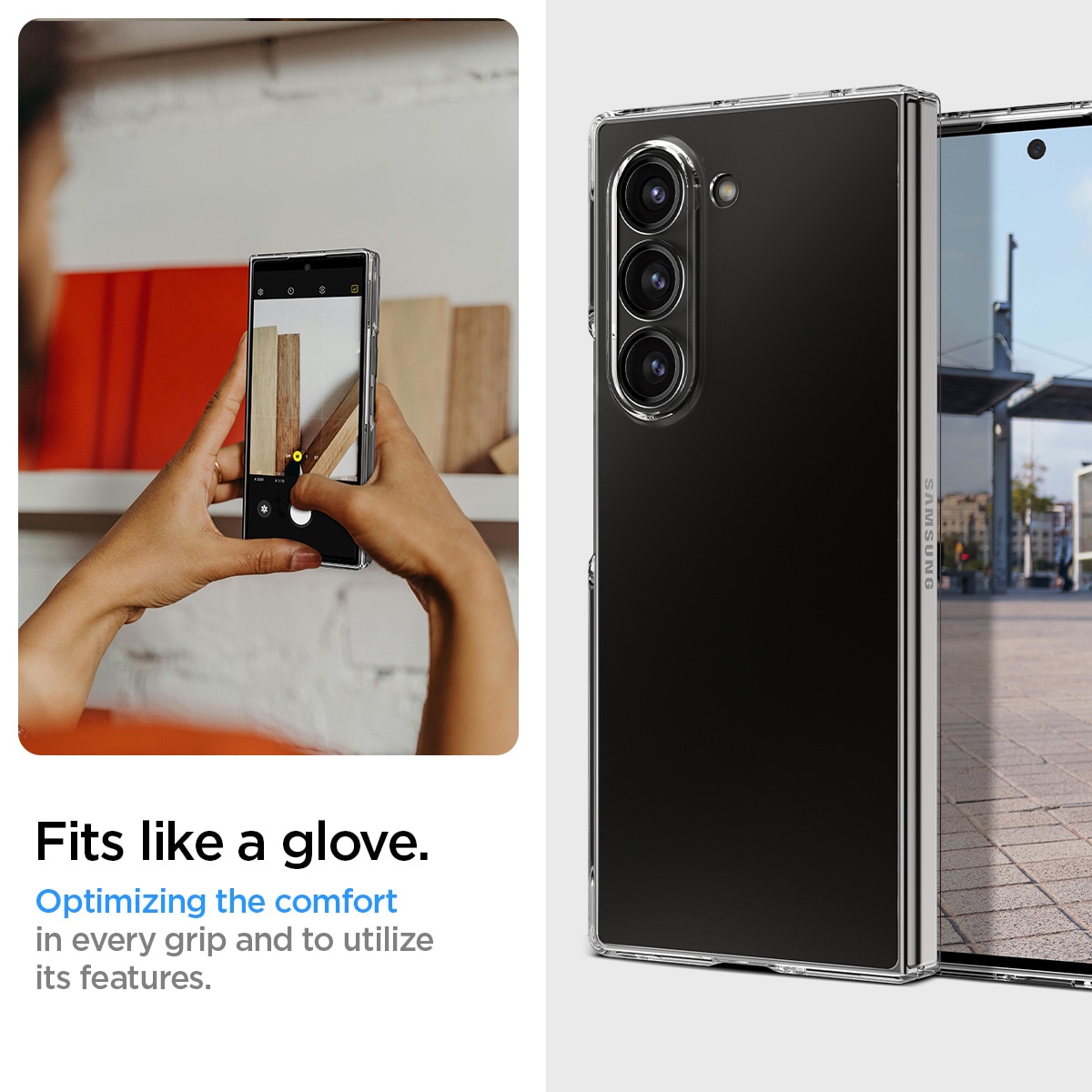 Coque AirSkin Samsung Galaxy Z Fold 6 Crystal Clear