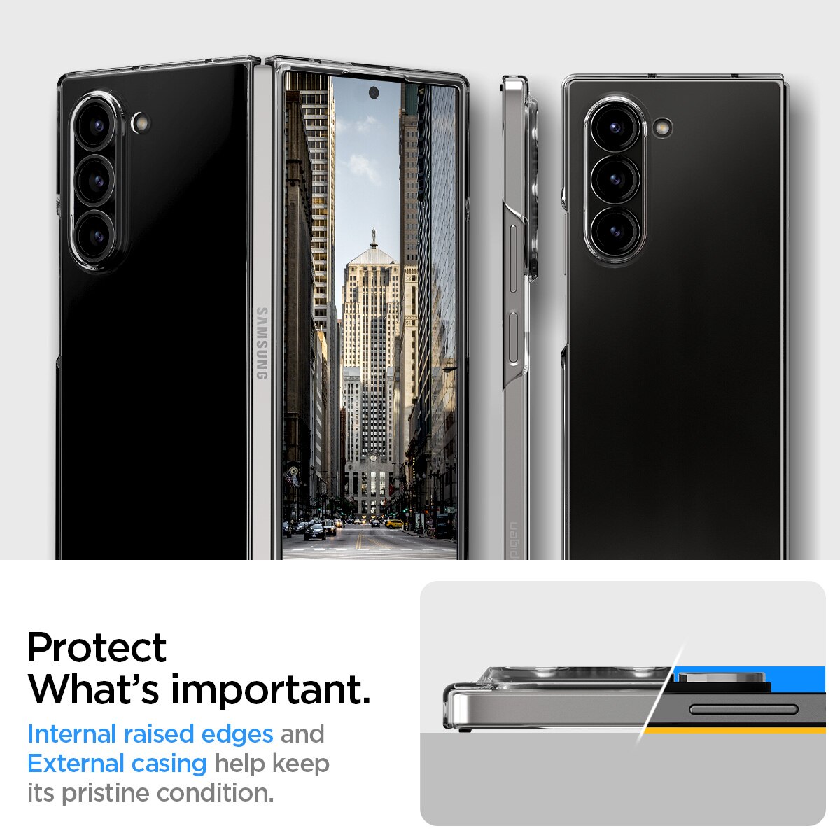 Coque AirSkin Samsung Galaxy Z Fold 6 Crystal Clear