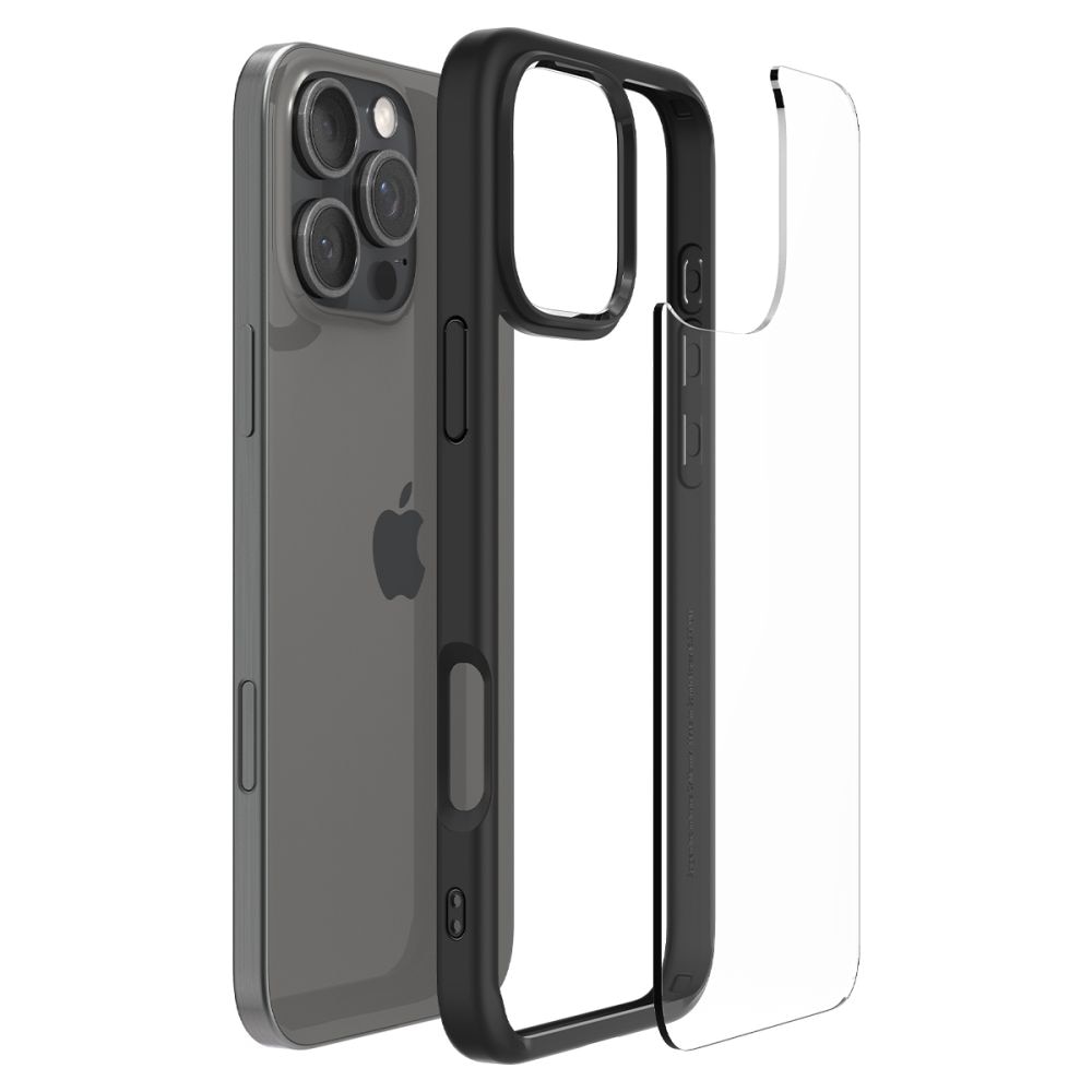 Coque Ultra Hybrid iPhone 16 Pro Max, Matte Black