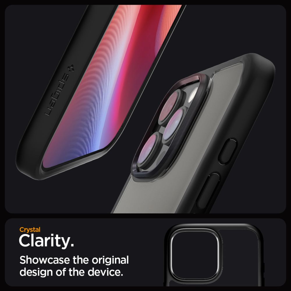 Coque Ultra Hybrid iPhone 16 Pro Max, Matte Black