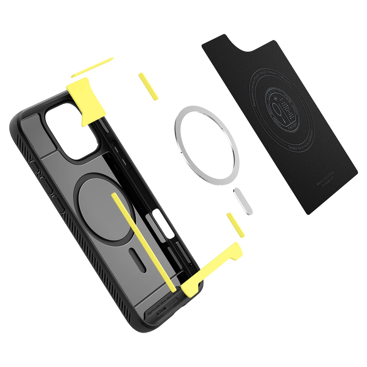 Coque Rugged Armor MagSafe iPhone 16 Pro, Black
