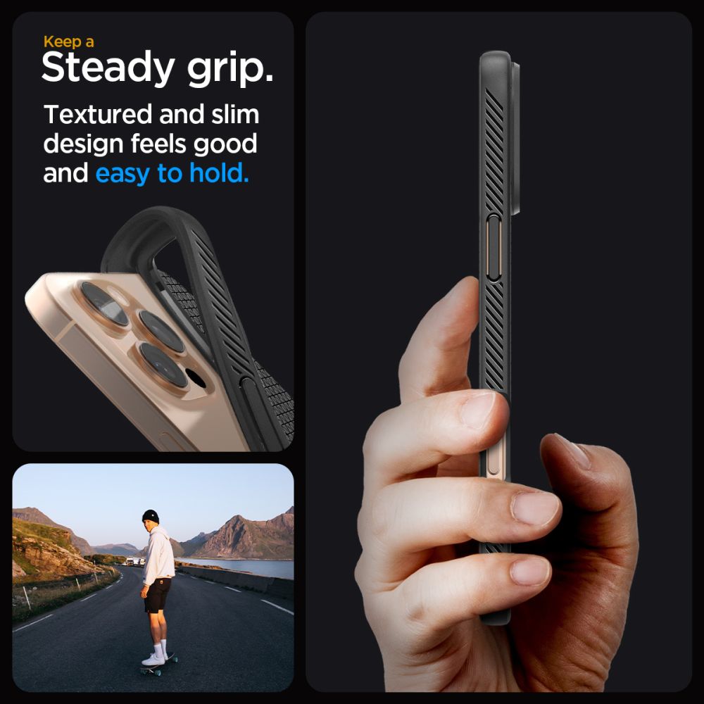 Coque Liquid Air iPhone 16 Pro, Matte Black