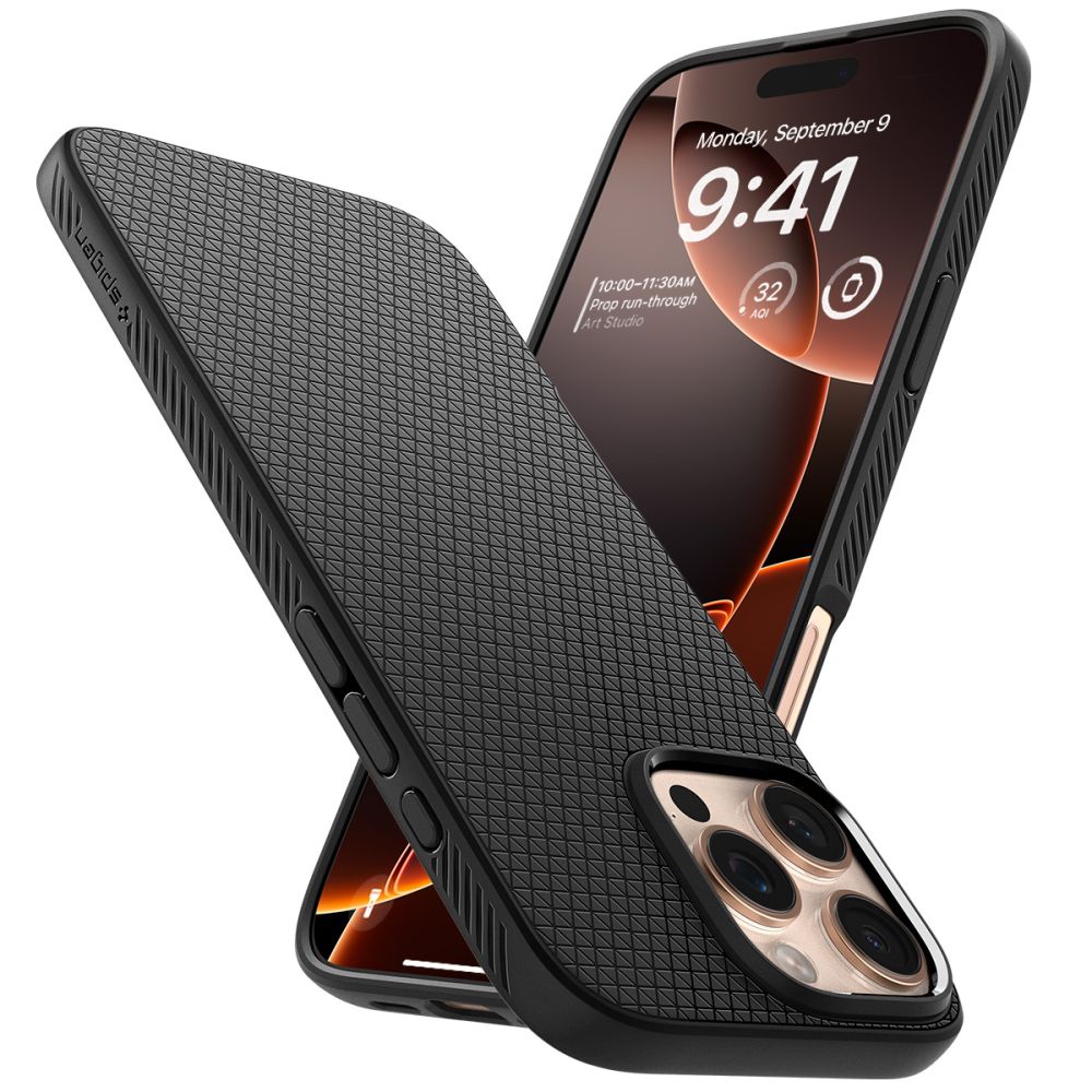 Coque Liquid Air iPhone 16 Pro, Matte Black