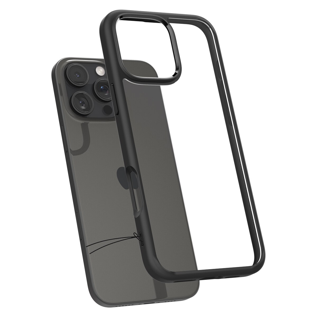 Coque Ultra Hybrid iPhone 16 Pro, Matte Black