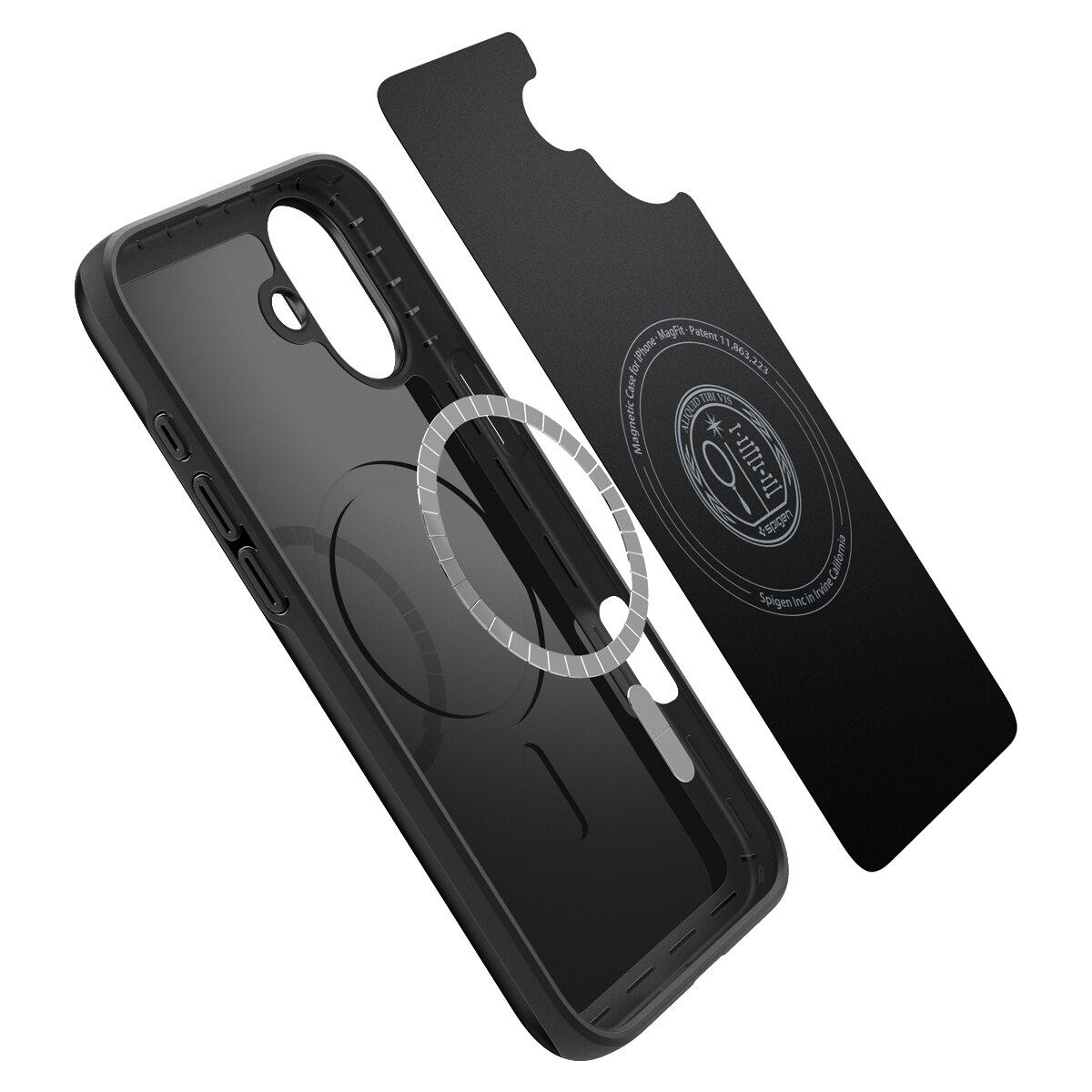 Coque Thin Fit MagSafe iPhone 16, Black