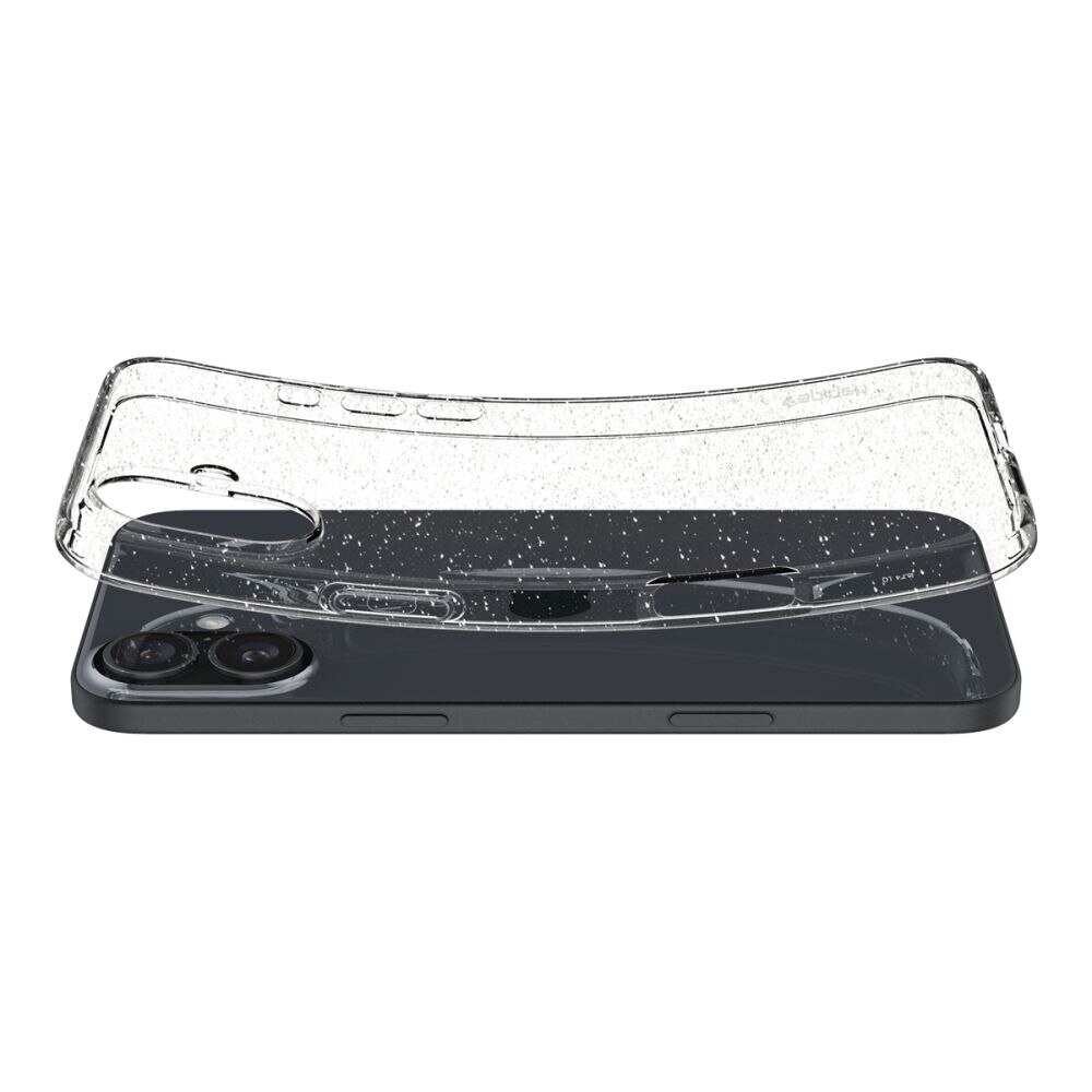 Coque Liquid Crystal iPhone 16, Glitter Crystal