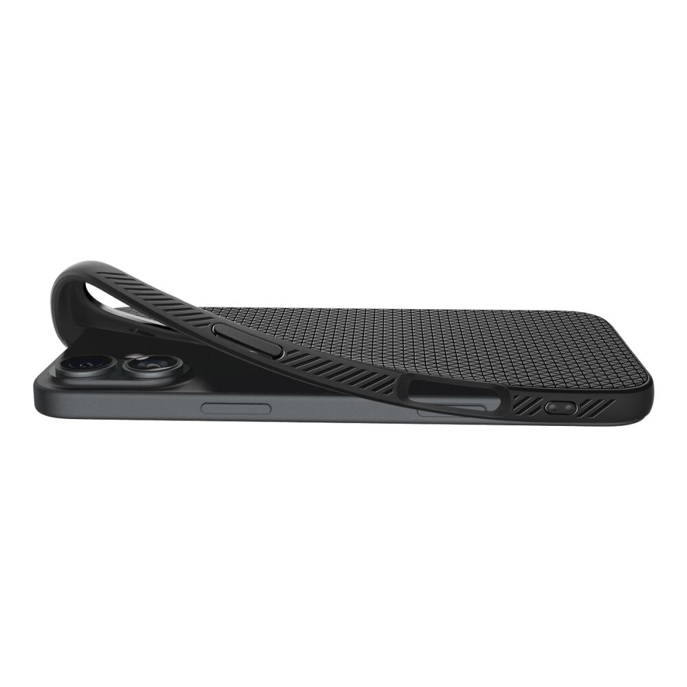 Coque Liquid Air iPhone 16, Matte Black