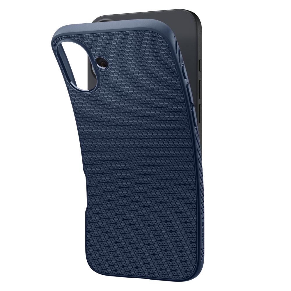 Coque Liquid Air iPhone 16, Navy Blue