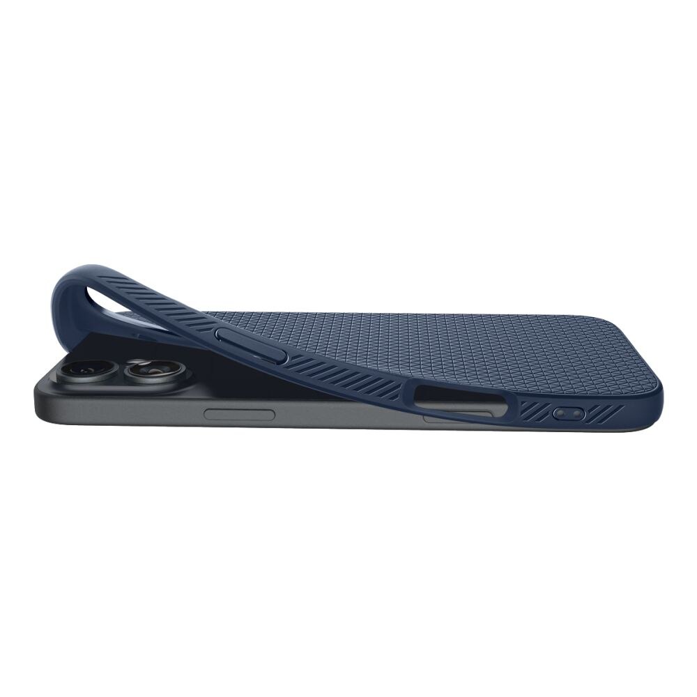 Coque Liquid Air iPhone 16, Navy Blue