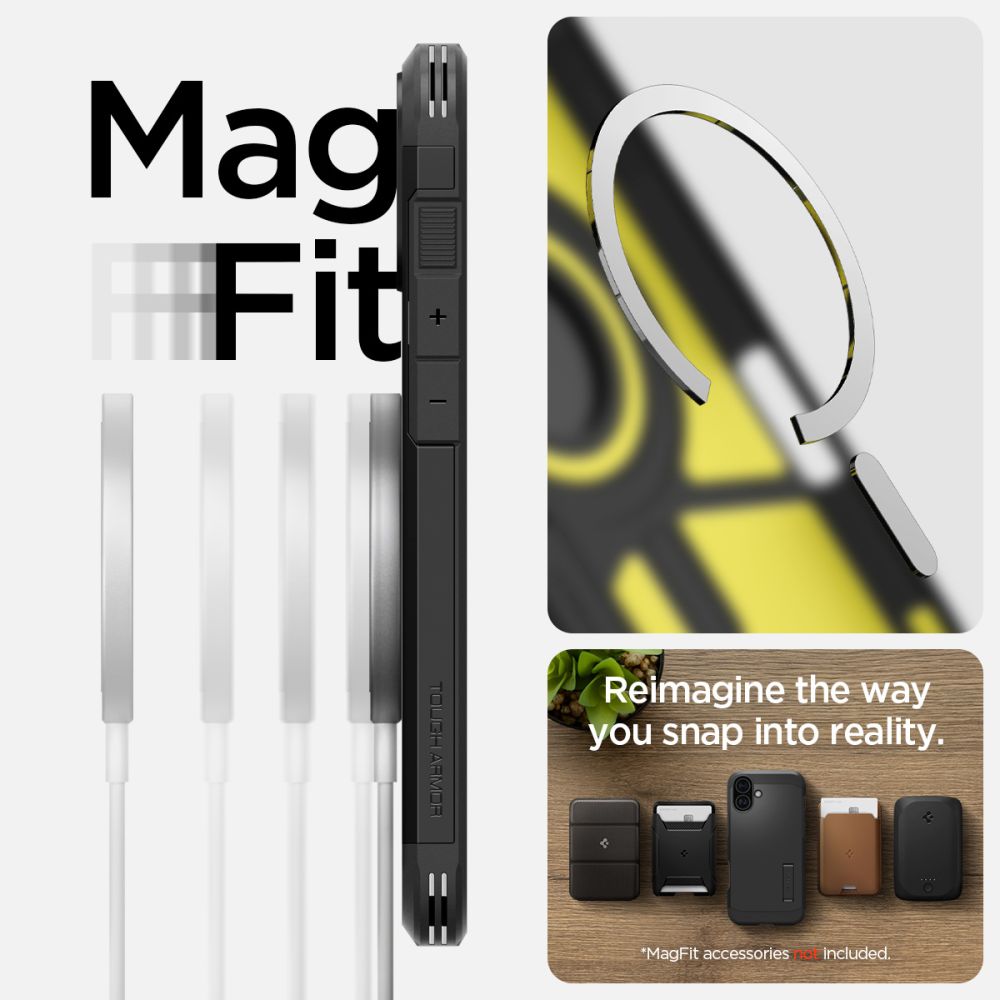 Coque Tough Armor MagSafe iPhone 16 Black