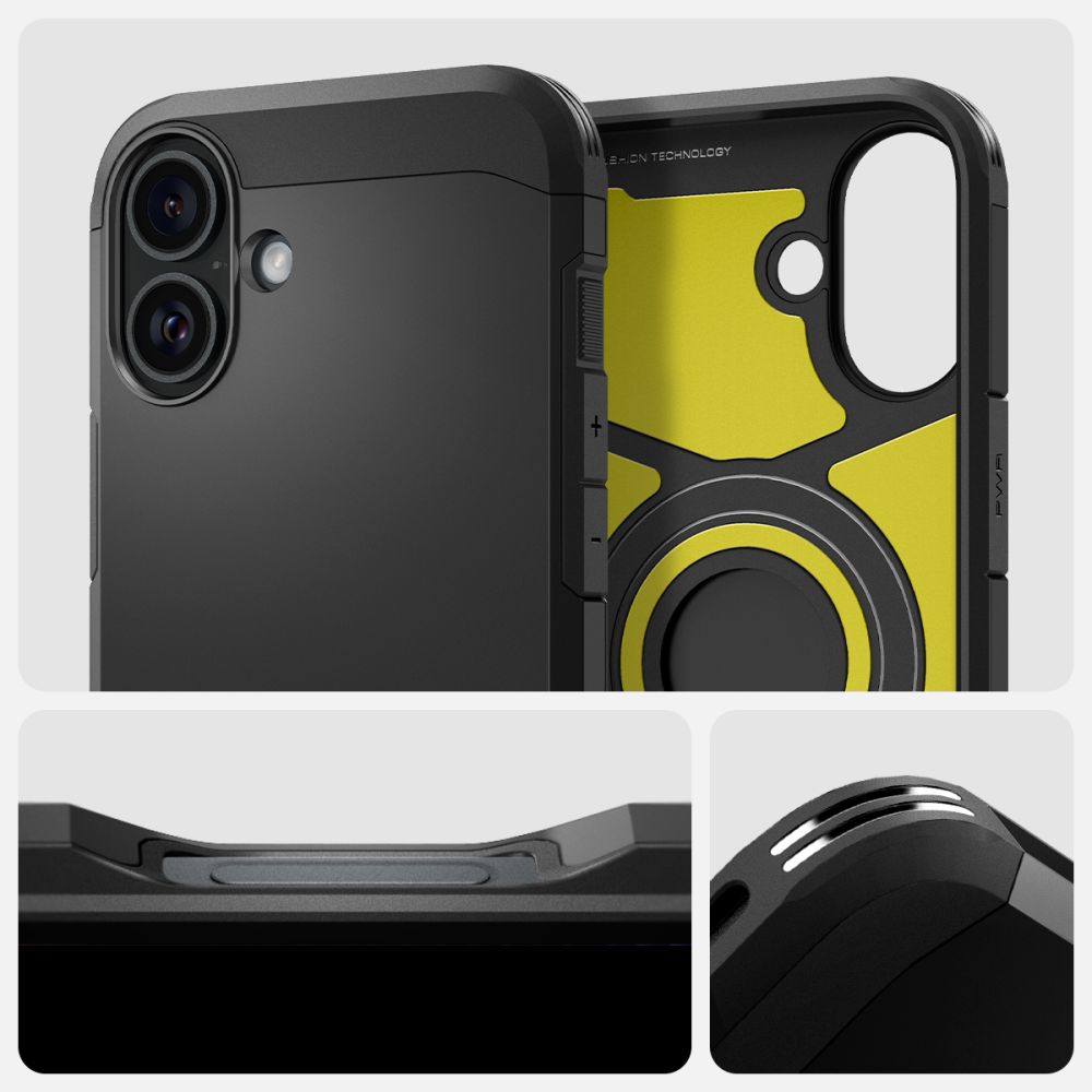 Coque Tough Armor MagSafe iPhone 16 Black