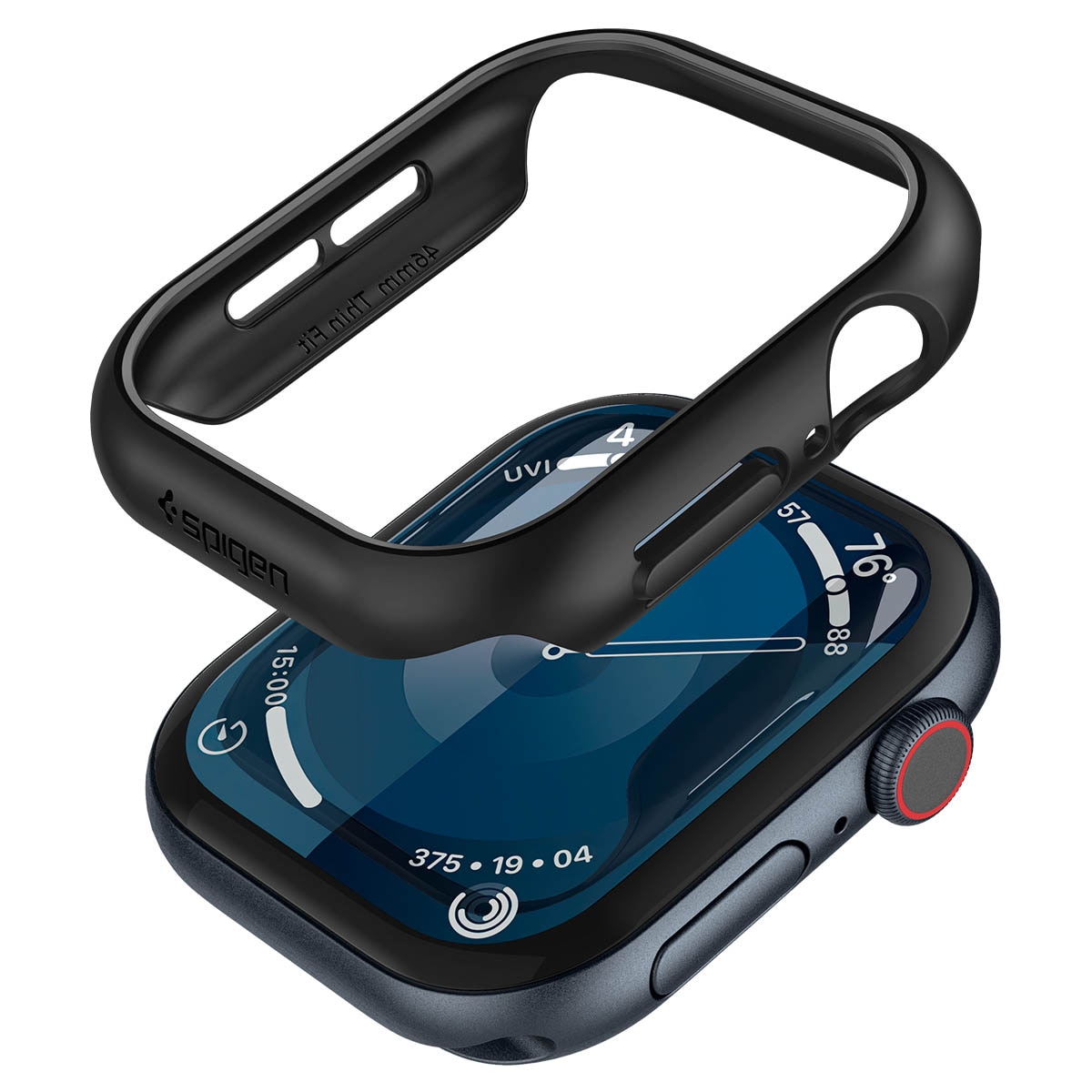 Coque Thin Fit Apple Watch Series 10 42mm, Black