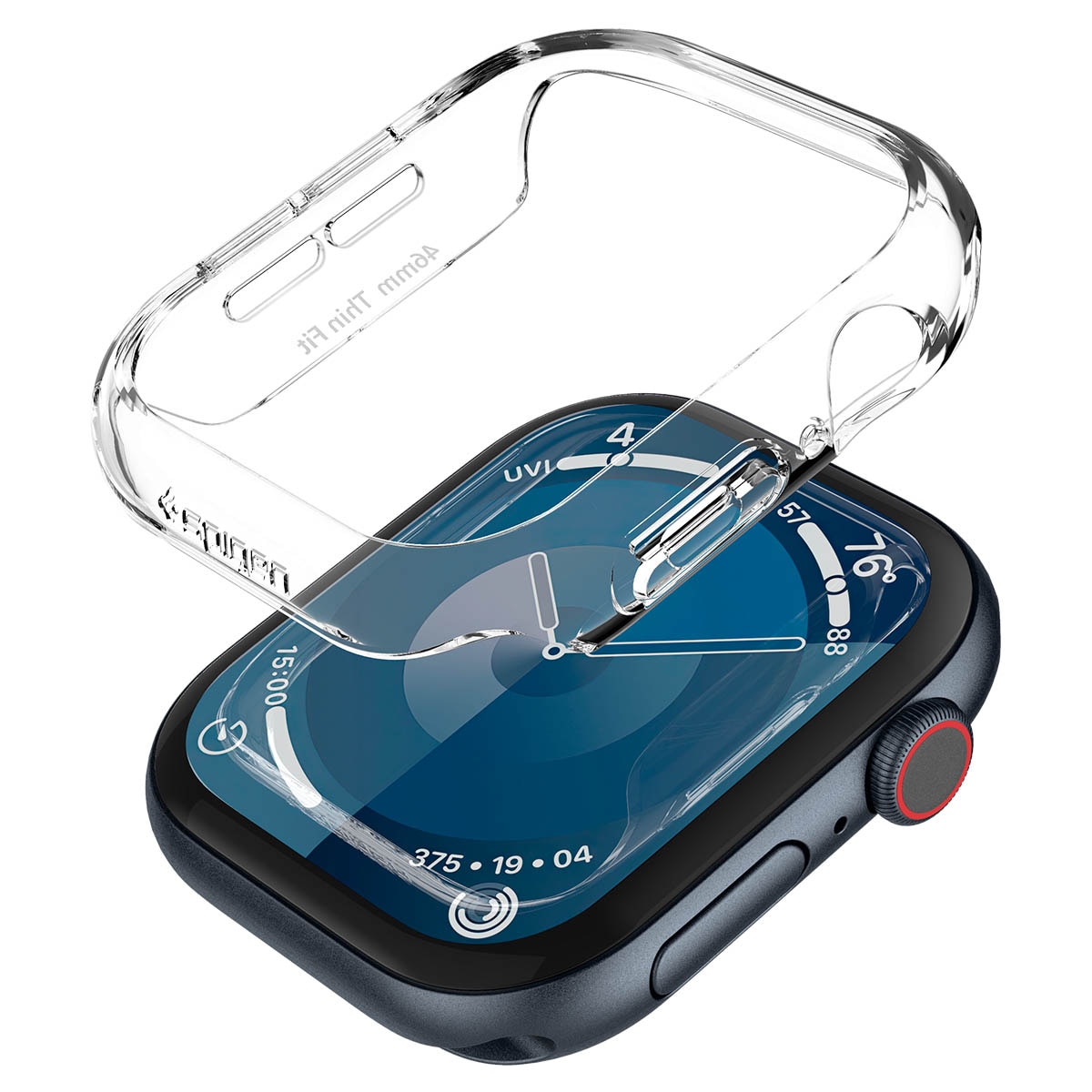 Coque Thin Fit Apple Watch Series 10 46mm, Crystal Clear