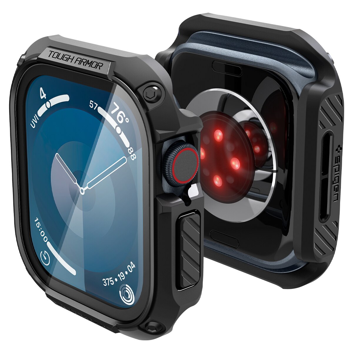 Coque Tough Armor Apple Watch Series 10 46mm, Black