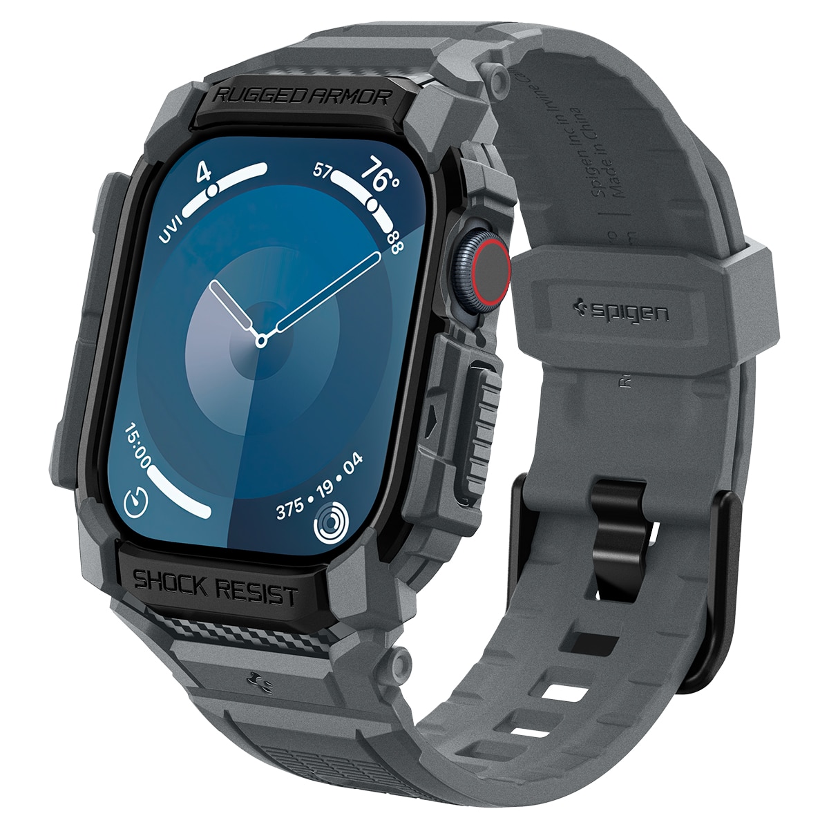 Coque Rugged Armor Pro Apple Watch Series 10 46mm, Dark Gray
