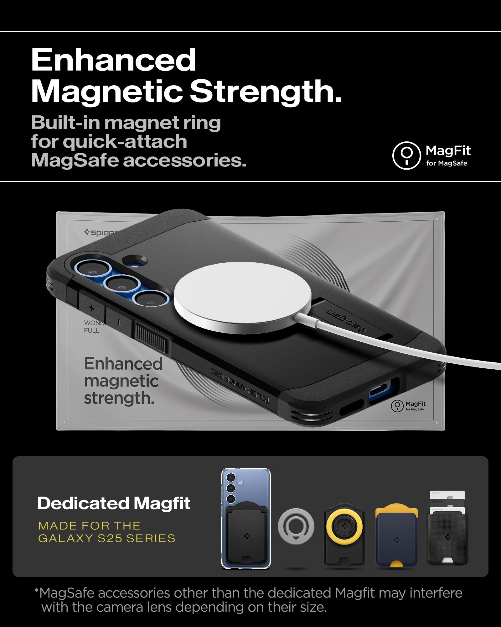 Coque Tough Armor MagSafe Samsung Galaxy S25 Plus Black