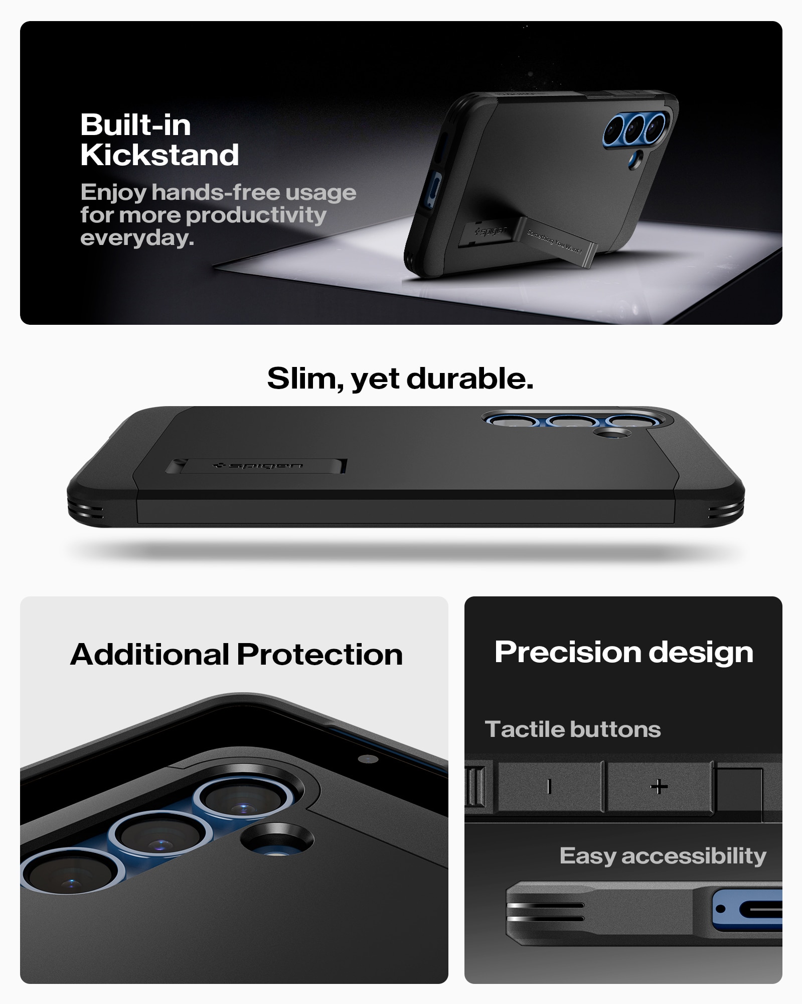 Coque Tough Armor MagSafe Samsung Galaxy S25 Plus Black