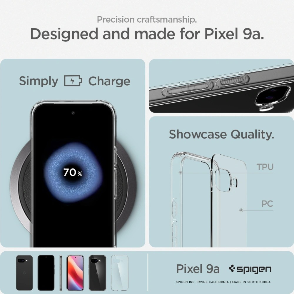 Coque Ultra Hybrid Google Pixel 9a, Crystal Clear