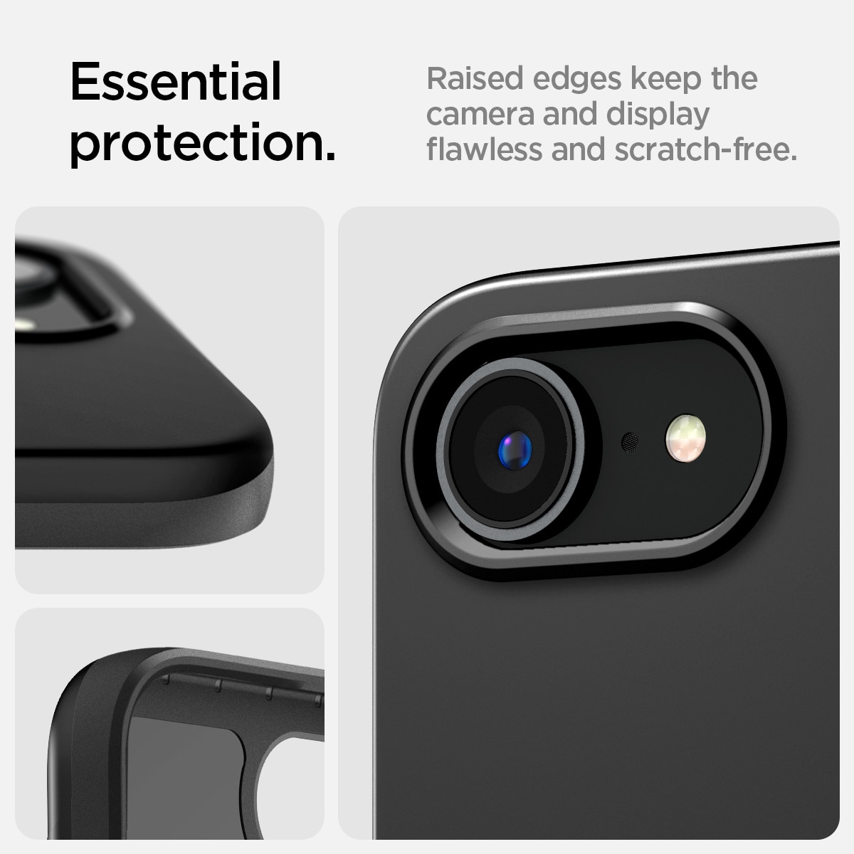 Coque Thin Fit MagSafe iPhone 16e, Black