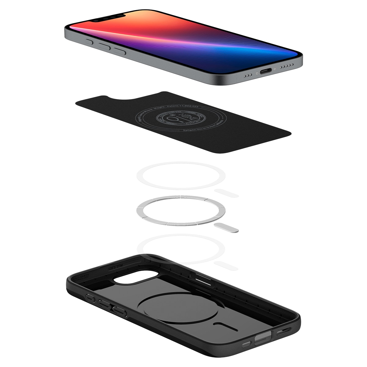 Coque Thin Fit MagSafe iPhone 16e, Black