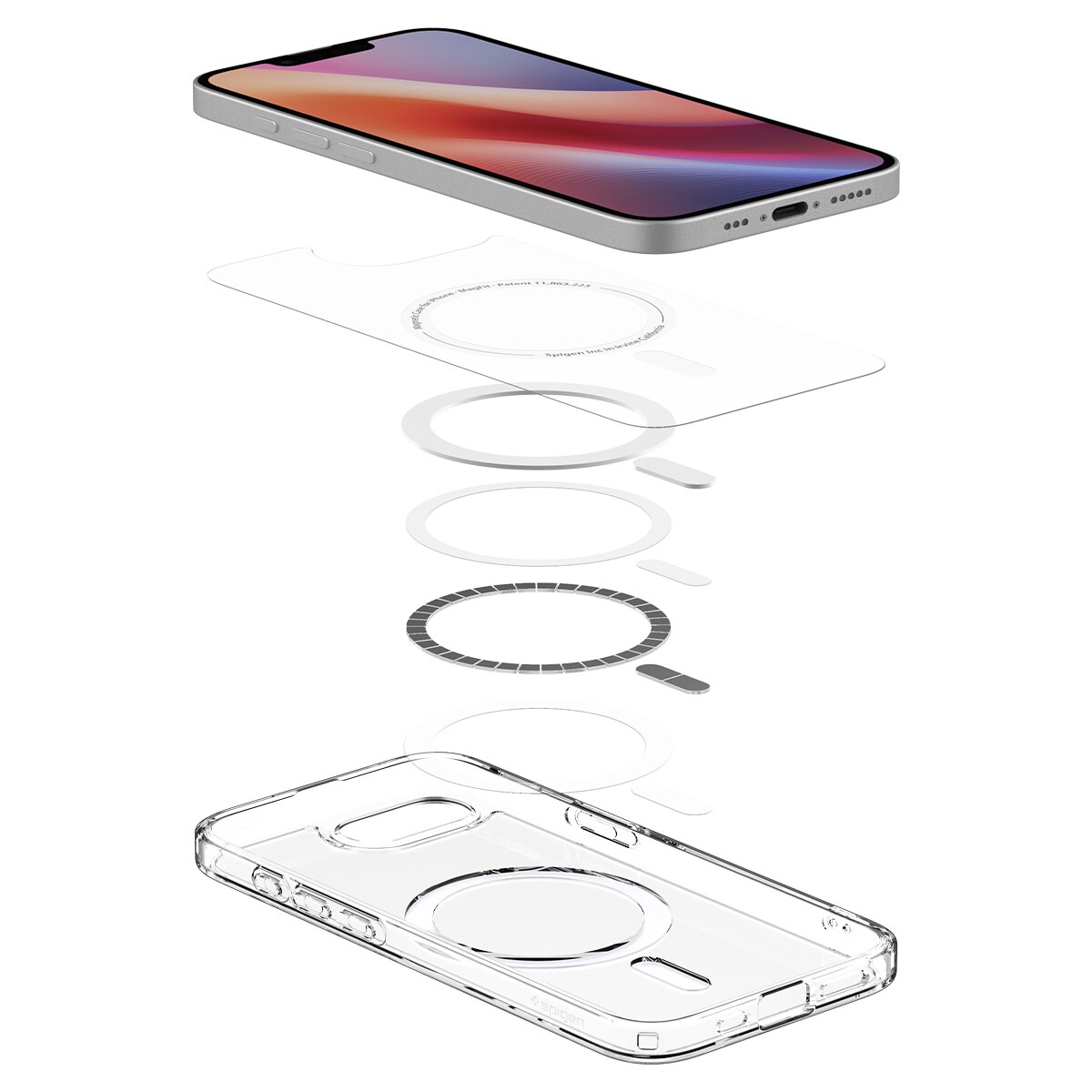 Coque Ultra Hybrid MagSafe iPhone 16e, White