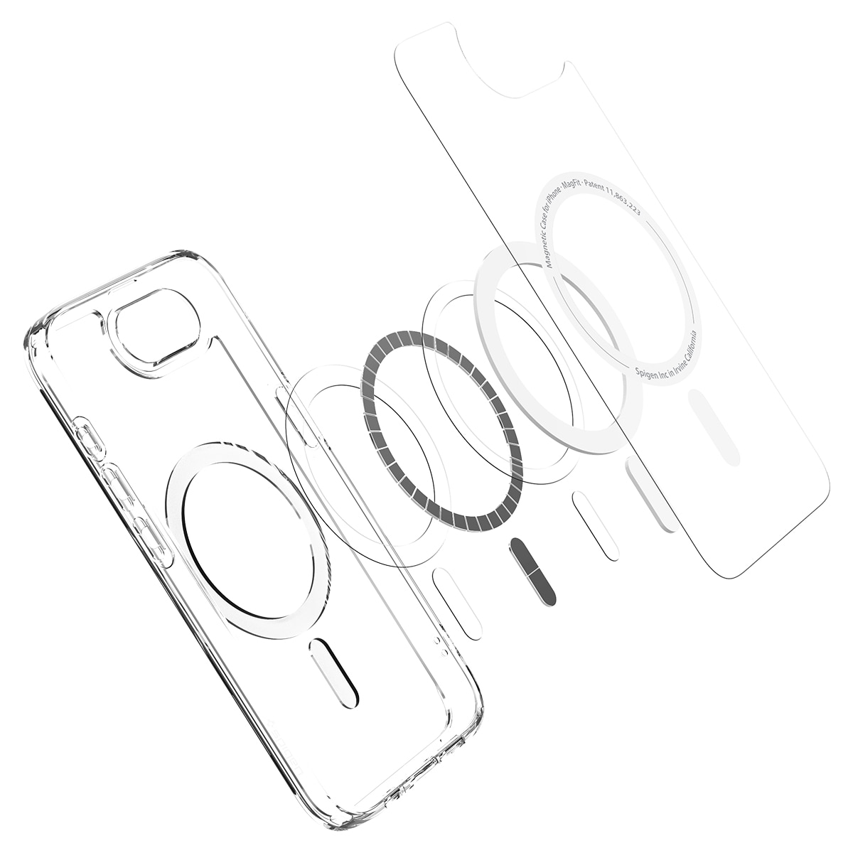 Coque Ultra Hybrid MagSafe iPhone 16e, White