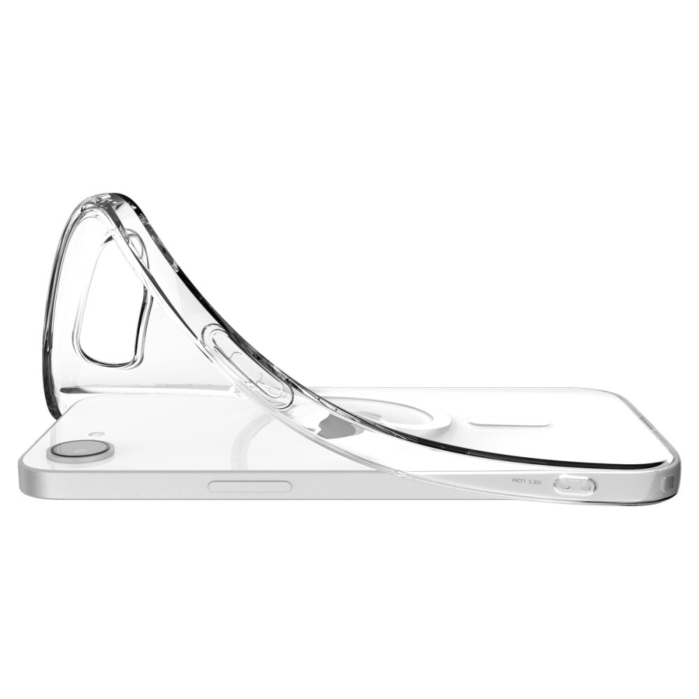 Coque Liquid Crystal MagSafe iPhone 16e, Clear White