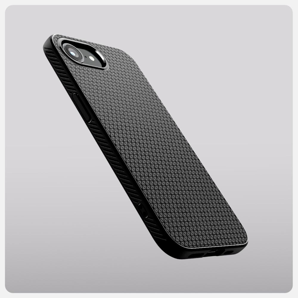 Coque Liquid Air MagSafe iPhone 16e, Matte Black