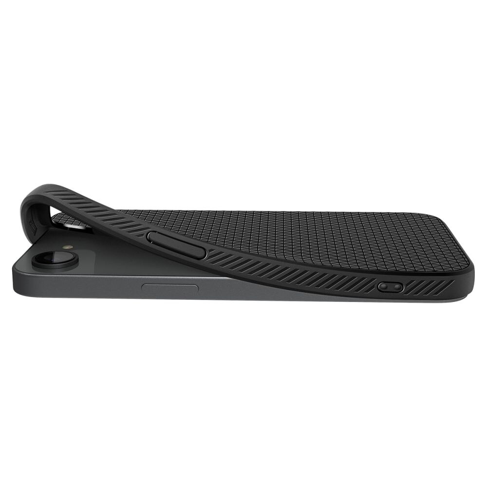 Coque Liquid Air MagSafe iPhone 16e, Matte Black