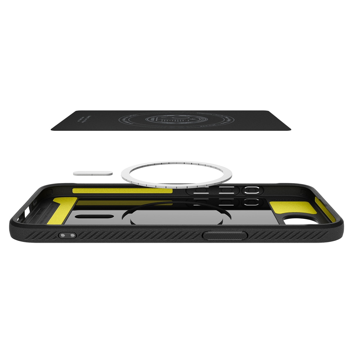 Coque Rugged Armor MagSafe iPhone 16e, Black