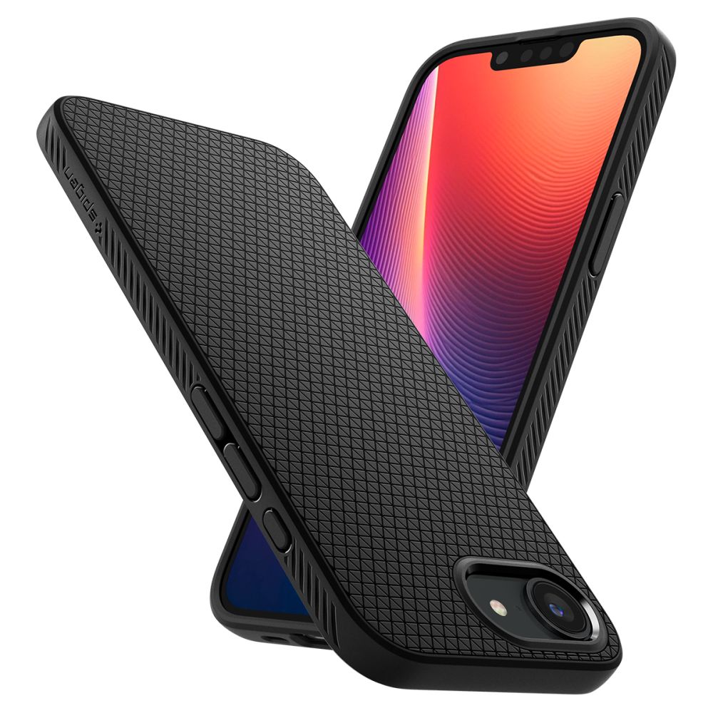 Coque Liquid Air iPhone 16e, Matte Black