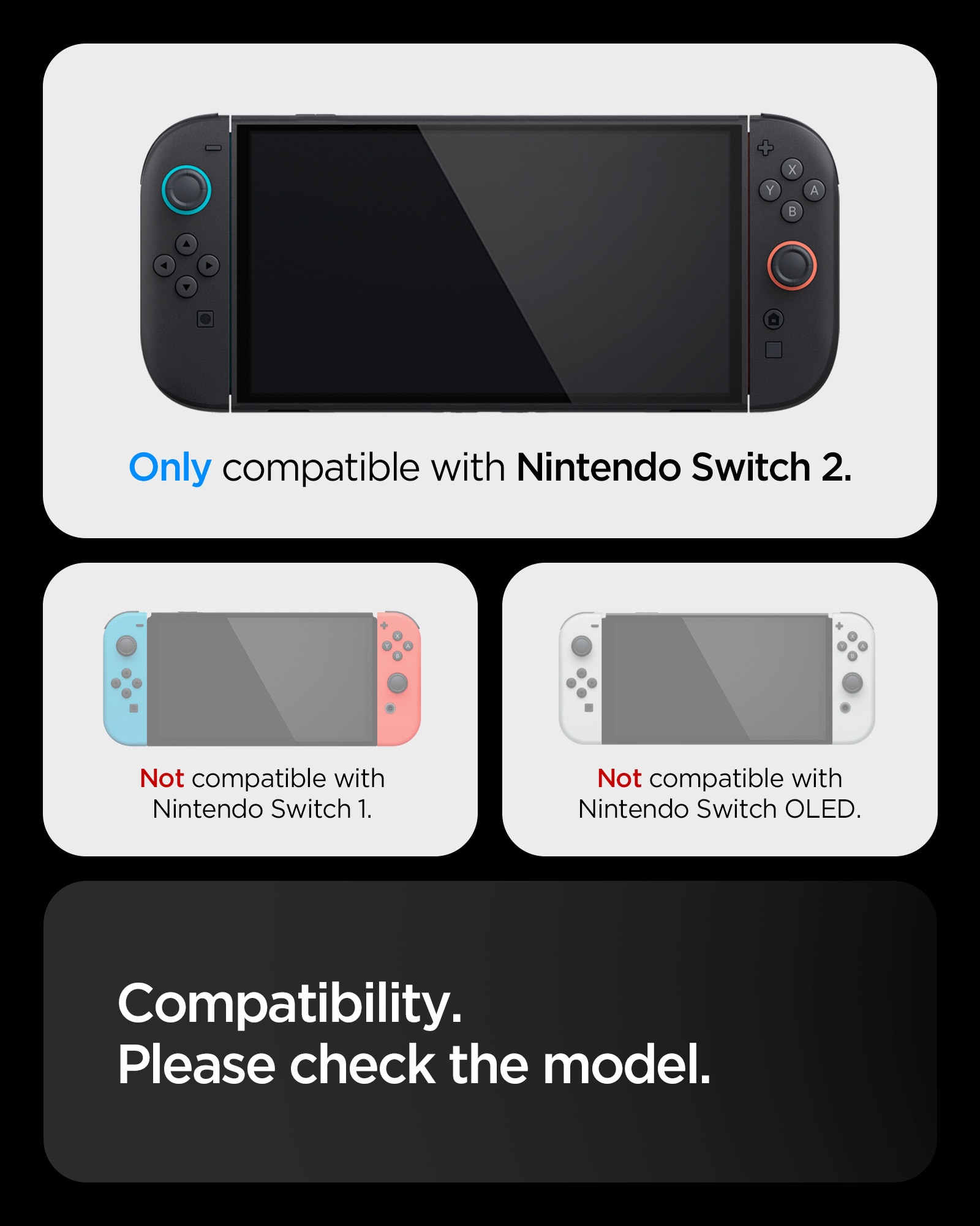 Coque Dual Grip Nintendo Switch 2, Black