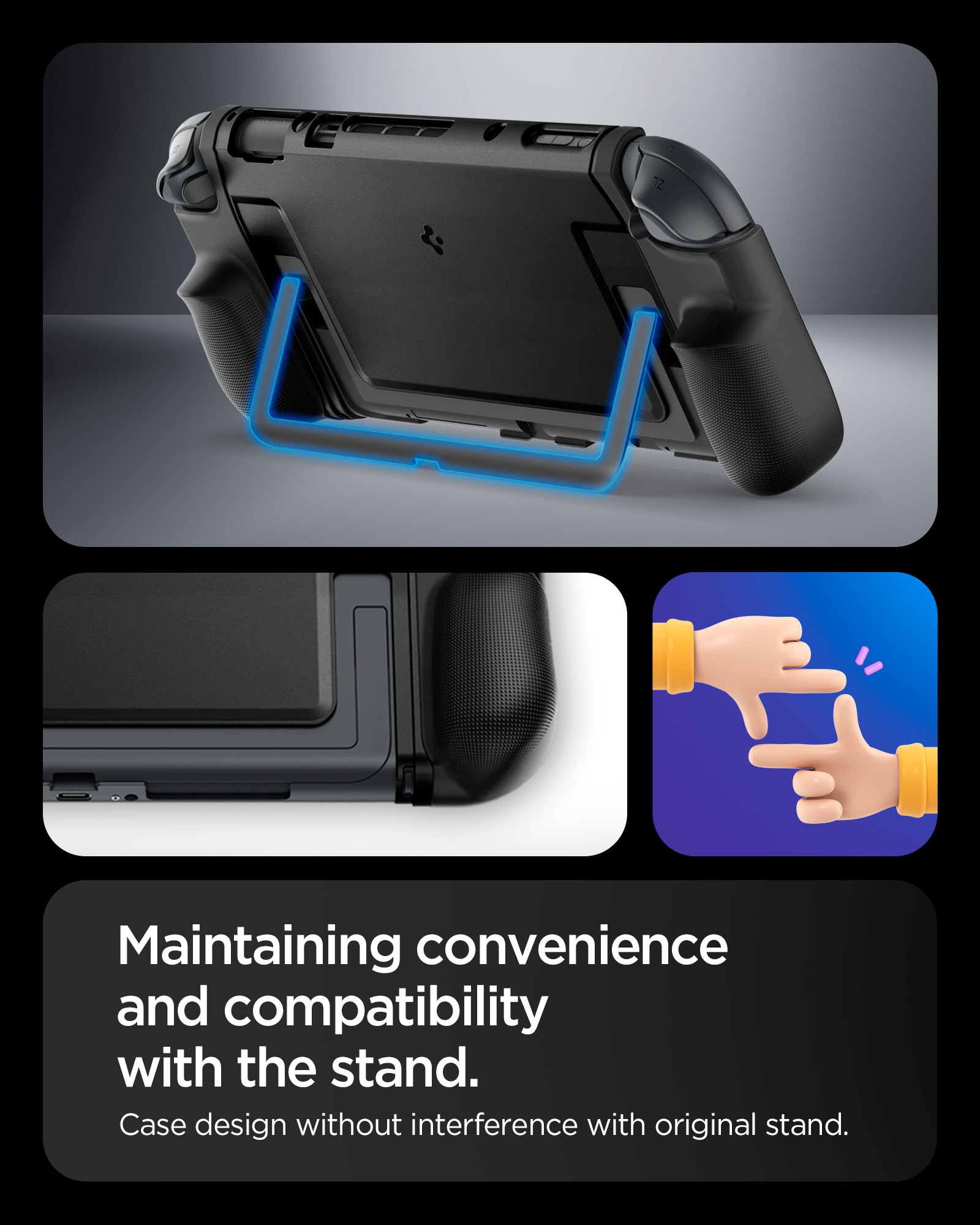 Coque Dual Grip Nintendo Switch 2, Black