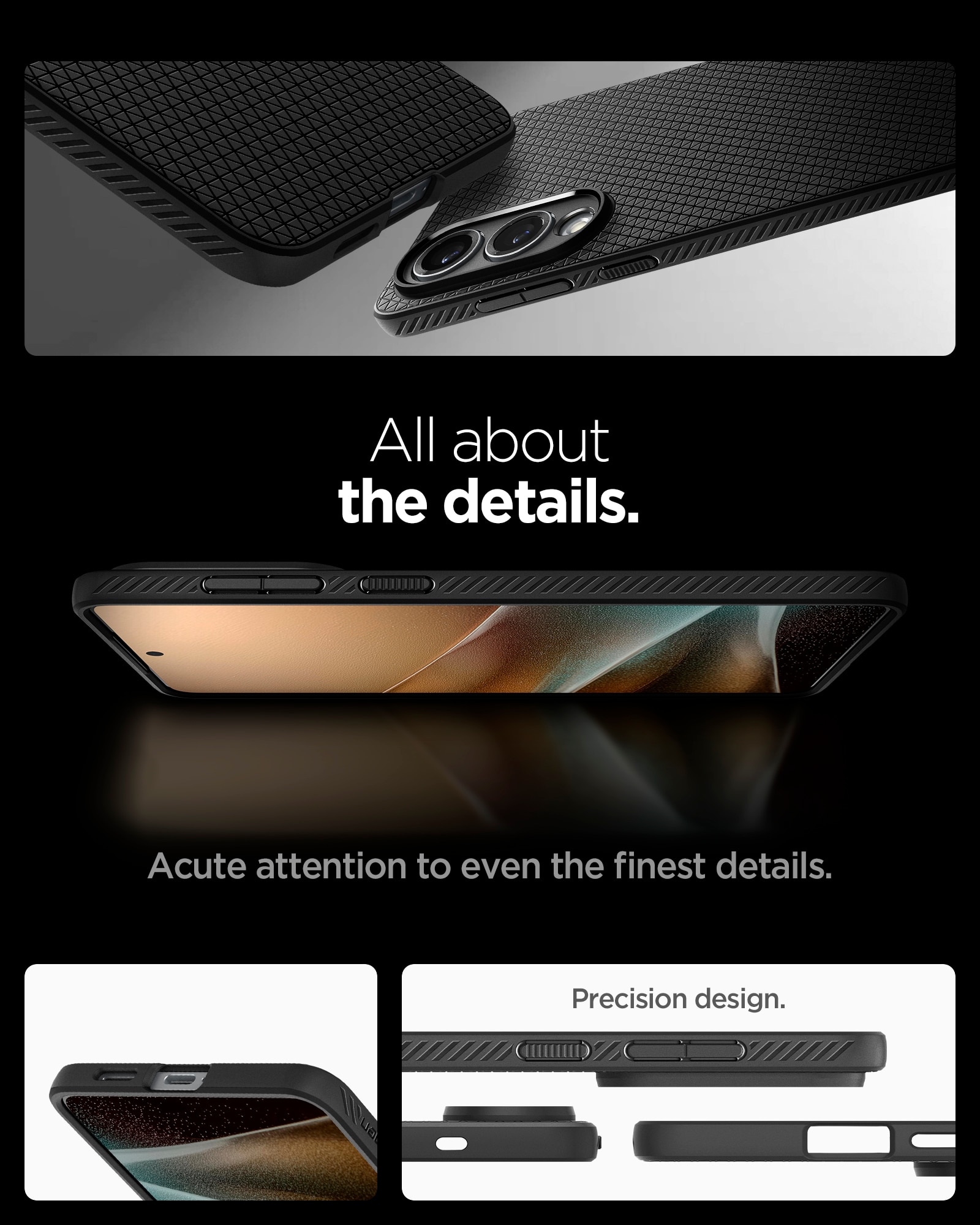 Coque Liquid Air Samsung Galaxy S25 Edge, Matte Black