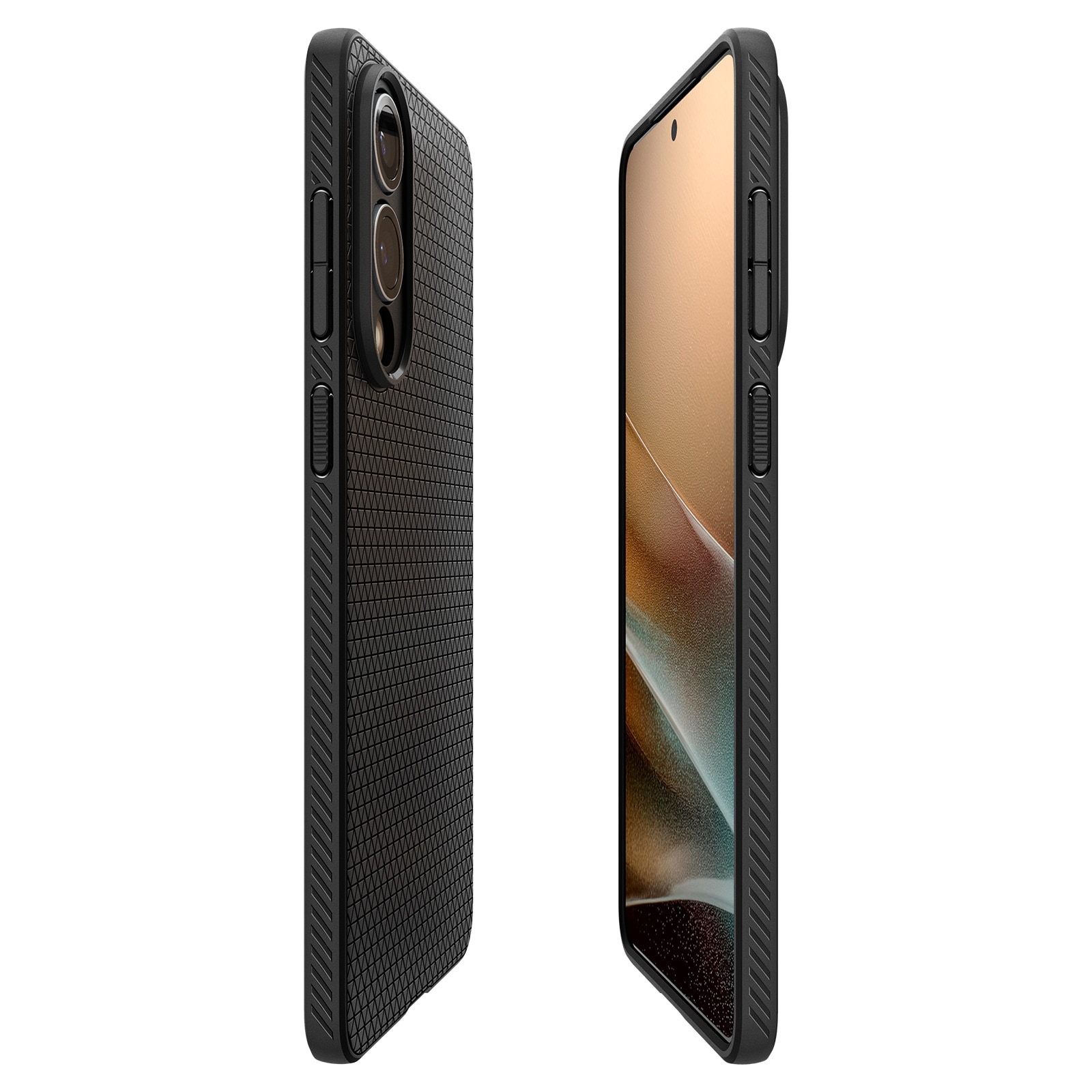 Coque Liquid Air Samsung Galaxy S25 Edge, Matte Black