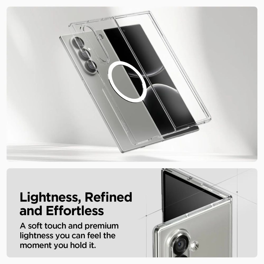 Coque AirSkin MagSafe Samsung Galaxy Z Fold 7 Clear White