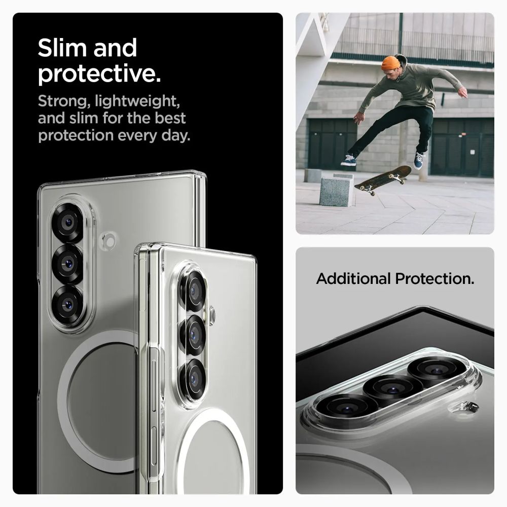 Coque AirSkin MagSafe Samsung Galaxy Z Fold 7 Clear White