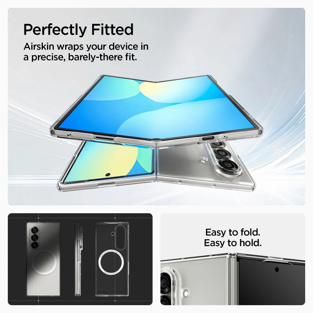Coque AirSkin MagSafe Samsung Galaxy Z Fold 7 Clear White