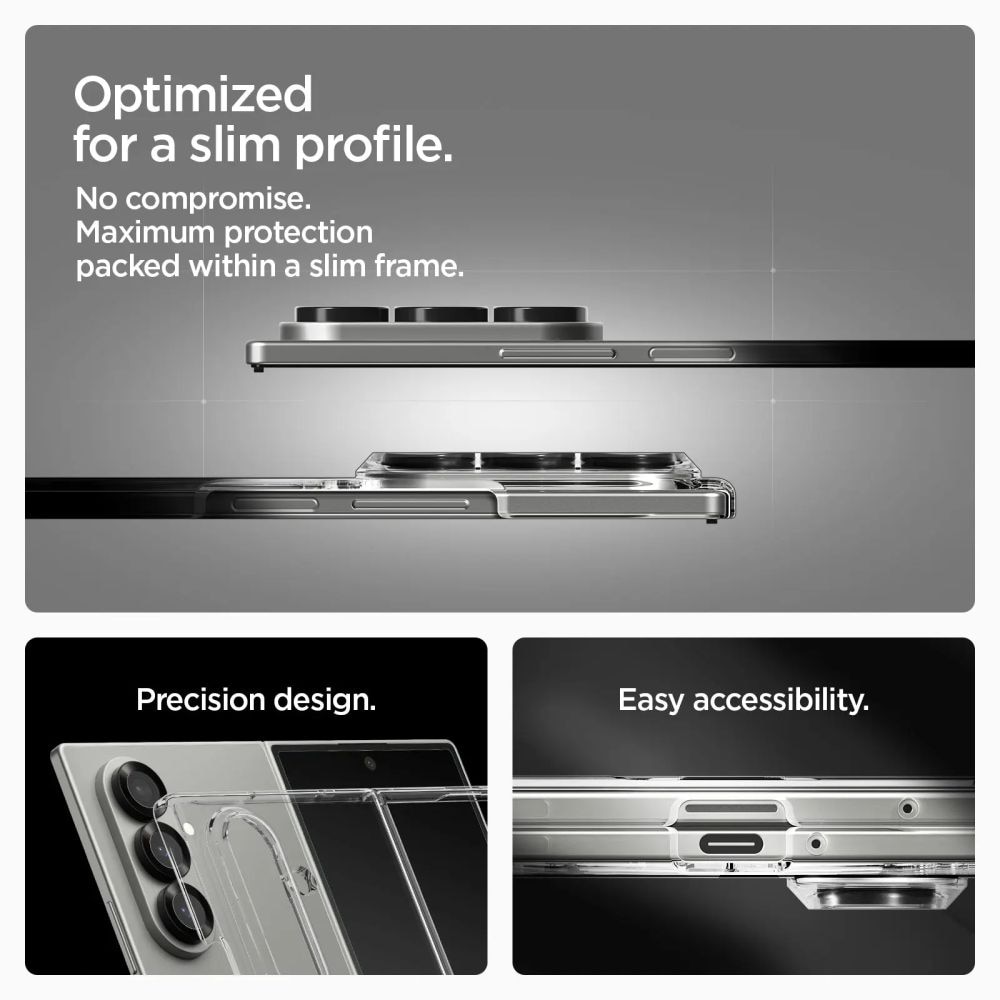 Coque AirSkin MagSafe Samsung Galaxy Z Fold 7 Clear White
