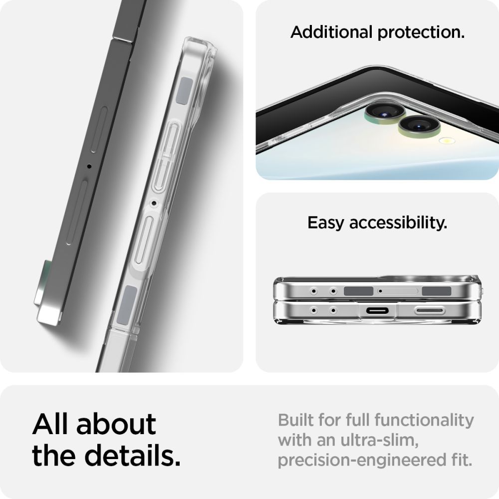 Coque AirSkin MagSafe Samsung Galaxy Z Flip 7 Clear White