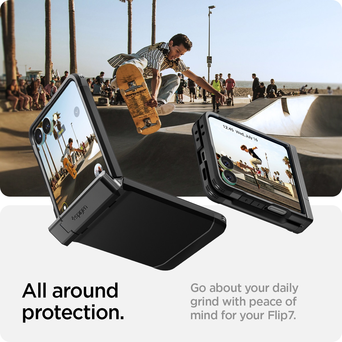 Coque Tough Armor Pro MagSafe Samsung Galaxy Z Flip 7, Black