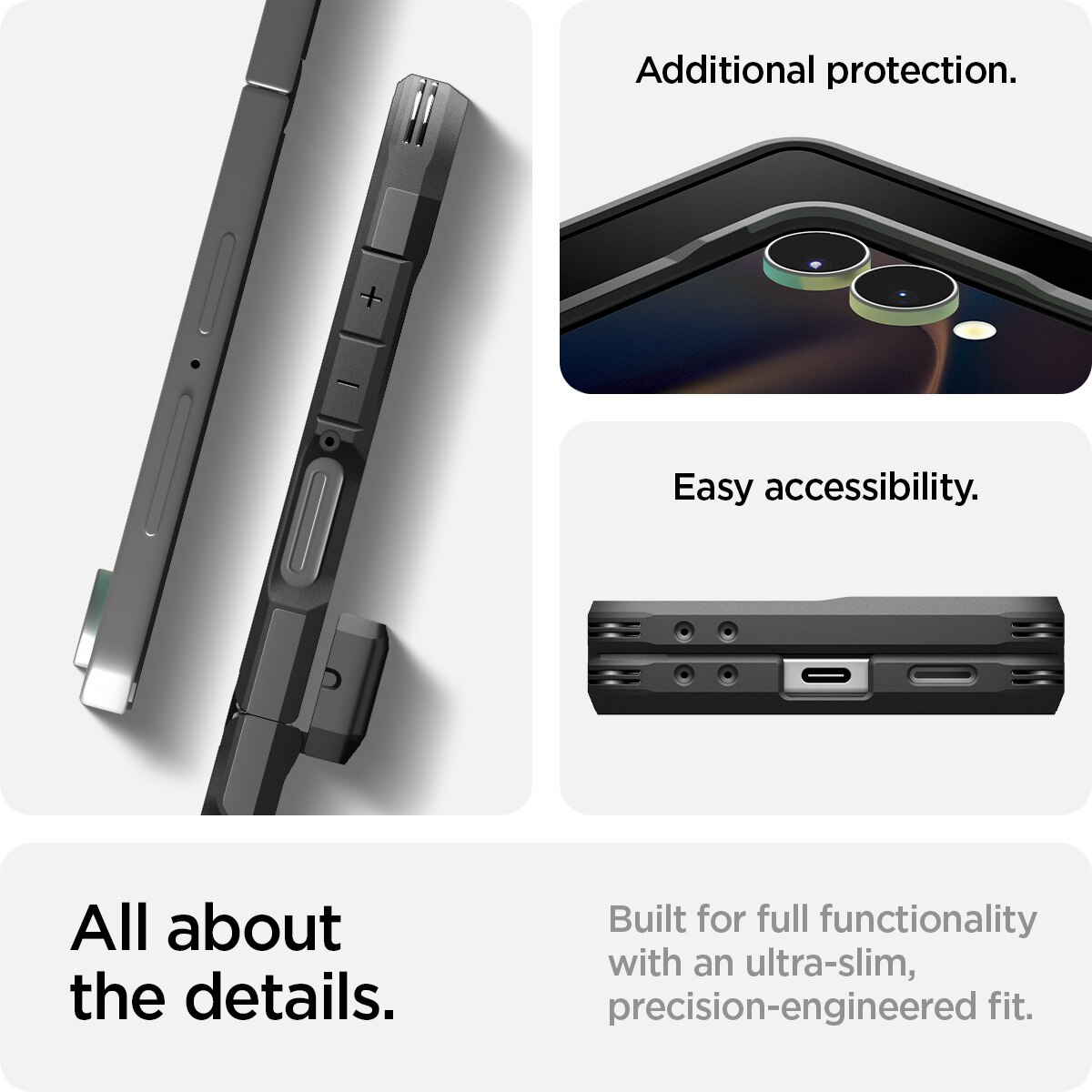 Coque Tough Armor Pro MagSafe Samsung Galaxy Z Flip 7, Black