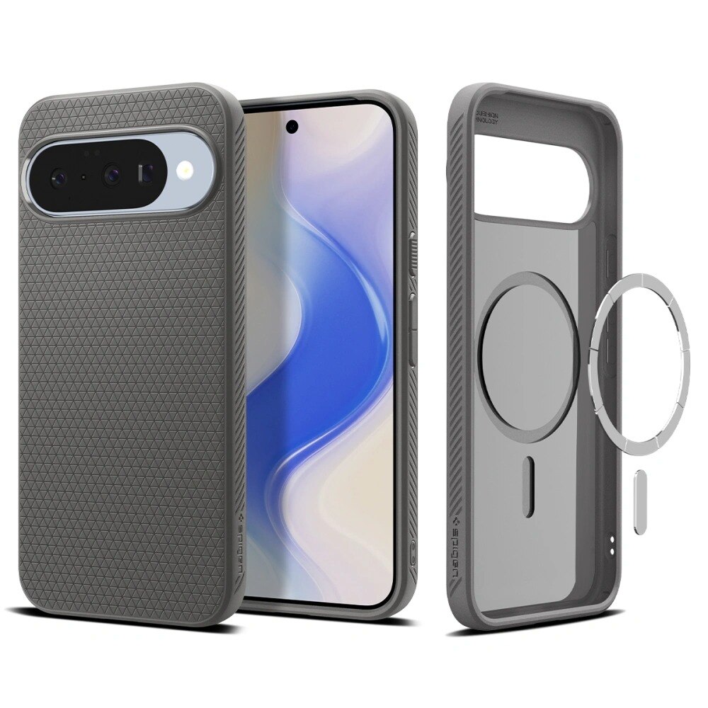 Coque Liquid Air MagSafe Google Pixel 10 Pro XL, Marble Gray