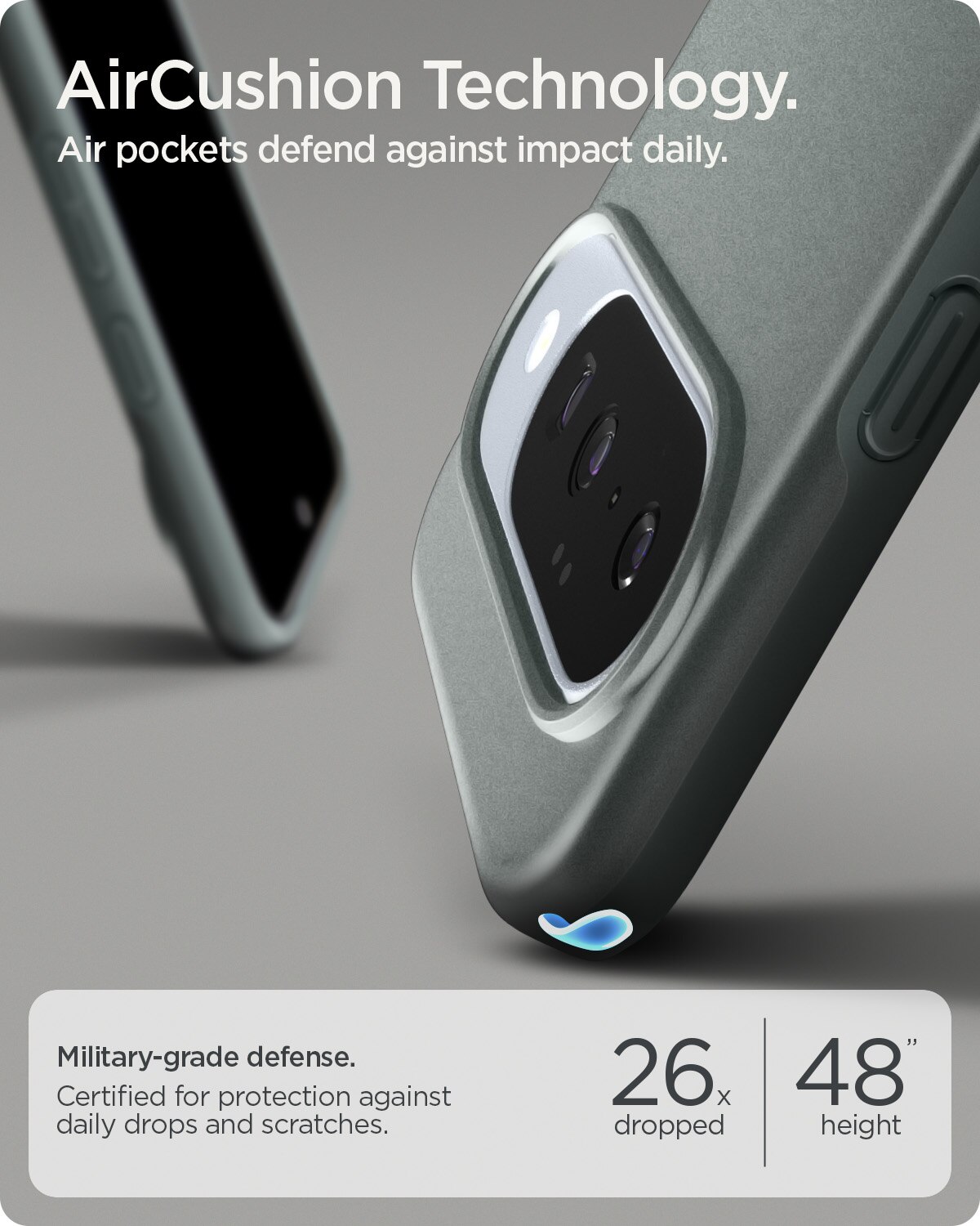 Coque Thin Fit MagSafe Google Pixel 10 Pro, Sage Green
