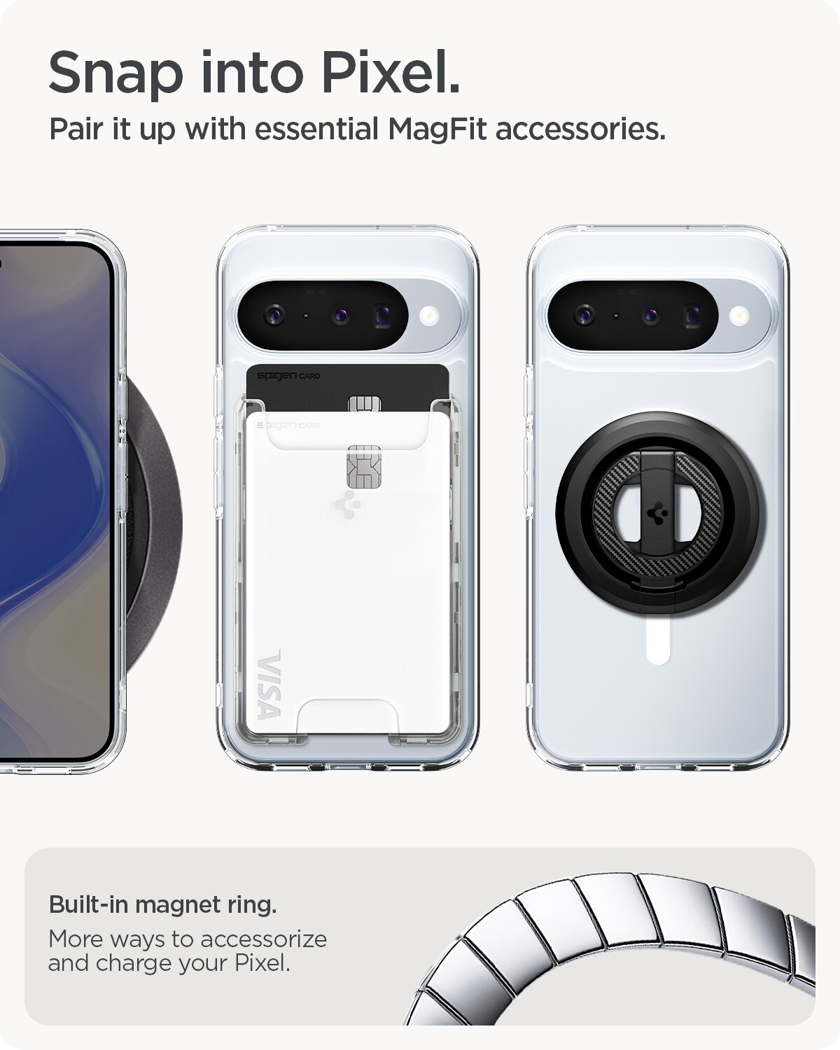 Coque Ultra Hybrid MagSafe Google Pixel 10 Pro, Clear White