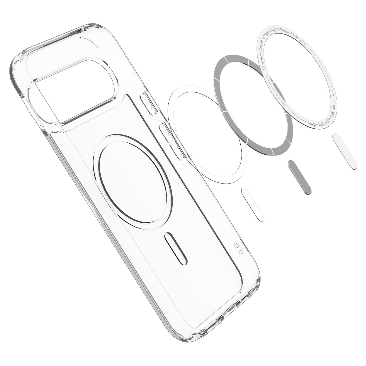 Coque Ultra Hybrid MagSafe Google Pixel 10 Pro, Clear White