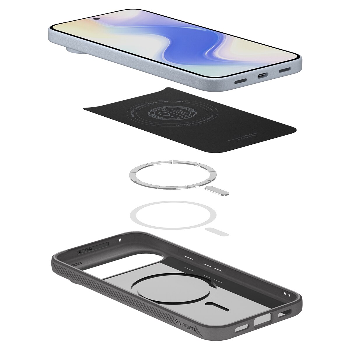 Coque Liquid Air MagSafe Google Pixel 10 Pro XL, Marble Gray