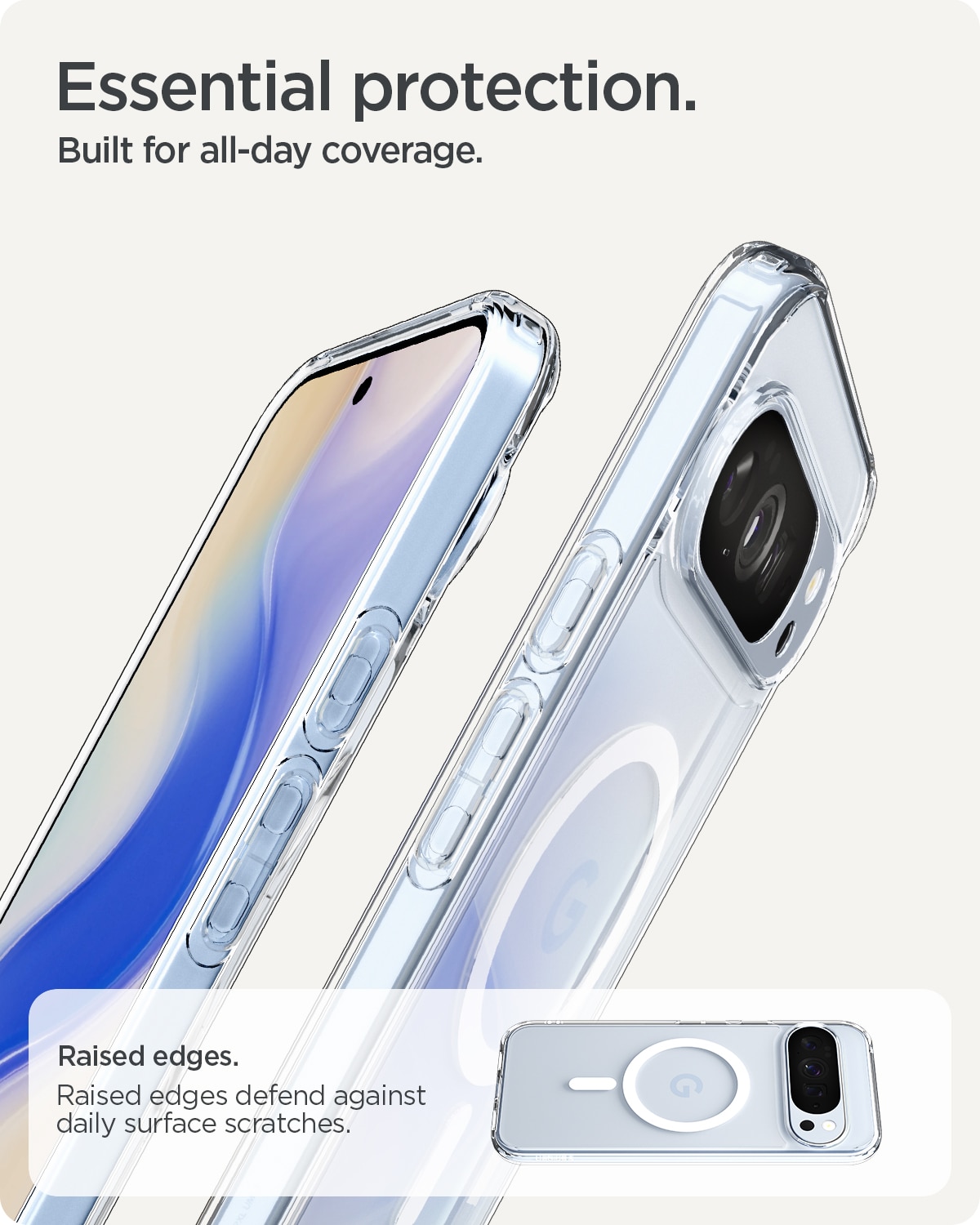 Coque Ultra Hybrid MagSafe Google Pixel 10 Pro XL, Clear White