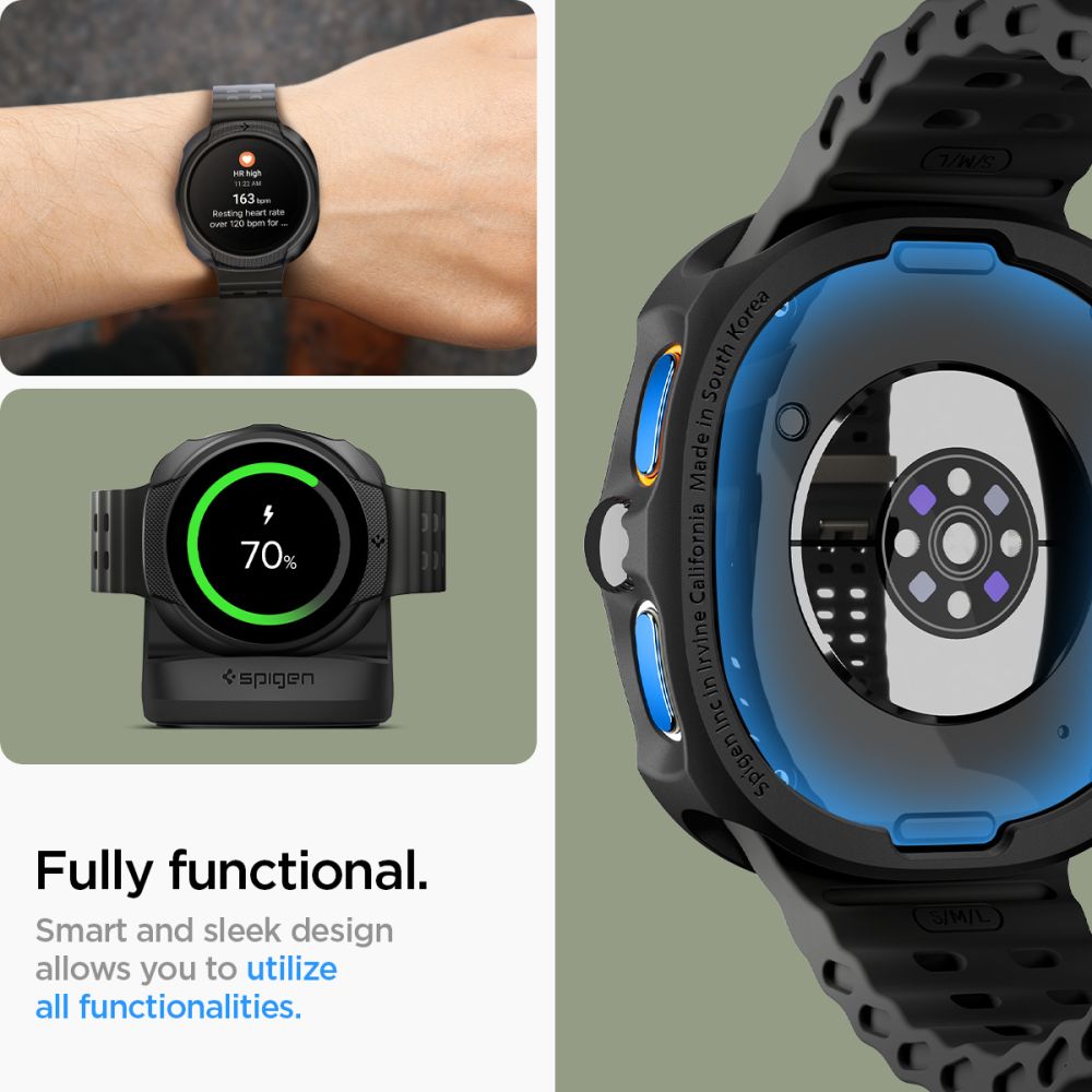 Coque Liquid Air Samsung Galaxy Watch 8 44mm, Black