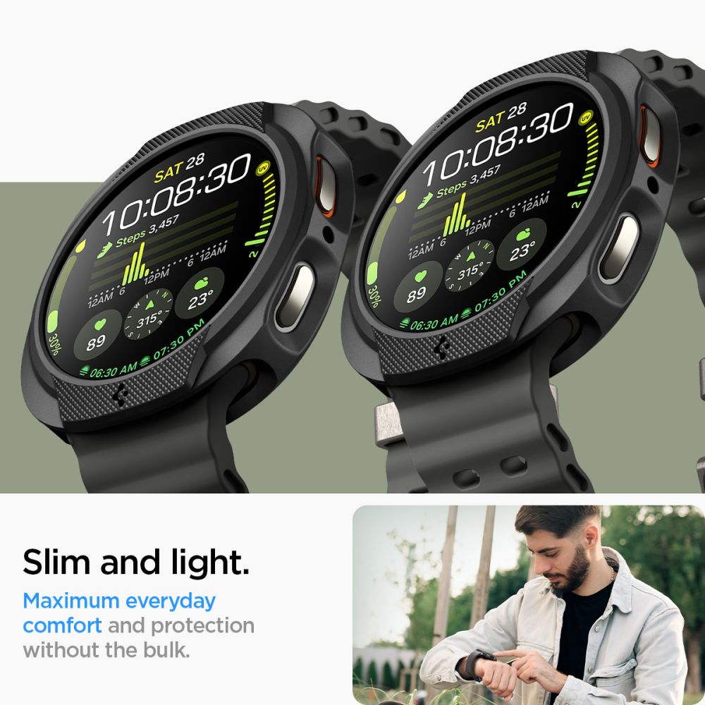 Coque Liquid Air Samsung Galaxy Watch 8 44mm, Black